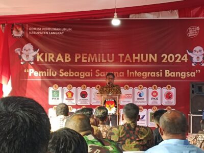 Wakili Ketua FKUB Langkat di acara Bendera Kirab Pemilu 2024,di KPU Langkat