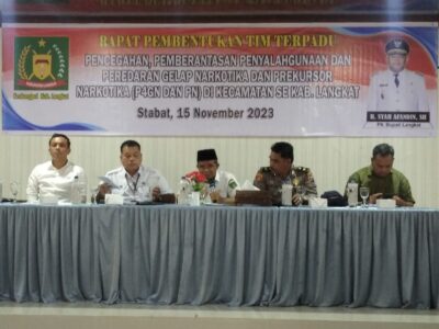 Ketua FKUB Langkat Hadiri Pembentukan Tim Terpadu P4GN dan PN Kecamatan Se-Kabupaten Langkat