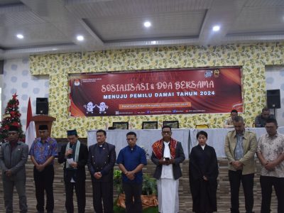 Pengurus FKUB Langkat Hadiri Sosialisasi dan Doa Bersama Pemilu Damai 2024