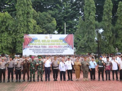 FKUB Langkat, mengikuti Apel Gelar pasukan mantap praja Toba 2024.