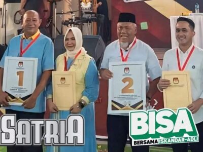 FKUB Langkat, hadiri pencabutan no urut Calon Bupati dan Wakil Bupati Langkat.