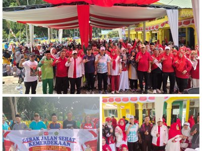 FKUB LANGKAT HADIRI KEGIATAN JALAN SEHAT KERUKUNAN KEMENAG LANGKAT.