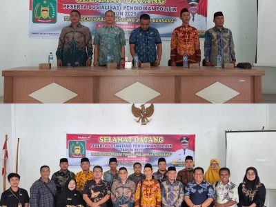 SEKRETARIS FKUB LANGKAT JADI MODERATOR SOSIALISASI PENDIDIKAN POLITIK.