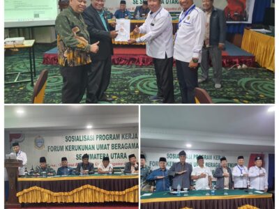 FKUB Kabupaten Langkat hadiri Sosialisasi Program Kerja FKUB Se-Sumatera Utara.